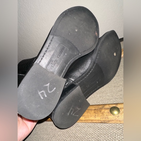 || Vince Camuto || High Quilted Black Boots - Picture 6 of 14